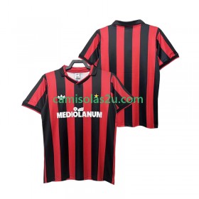 Camisolas de futebol AC Milan 1991 Retro Equipamento Principal 1990 Manga Curta